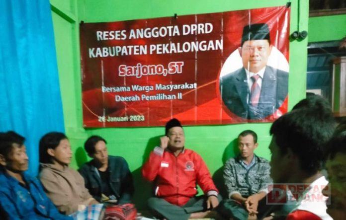 Sarjono Serap Aspirasi dan Realisasikan Bantuan untuk Masyarakat