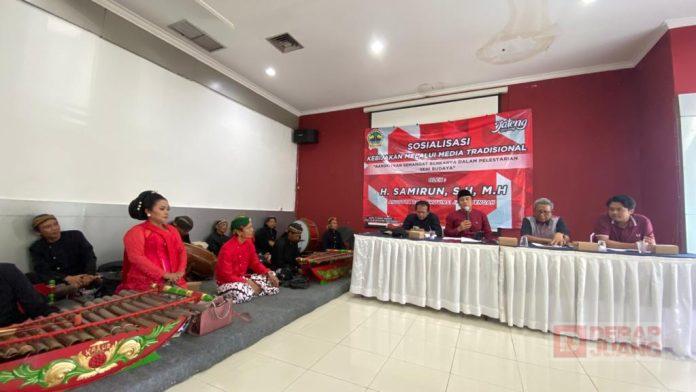 Sosialisasi Seni Budaya, Samirun Kaum Milenial Wajib Lestarikan Budaya Kita