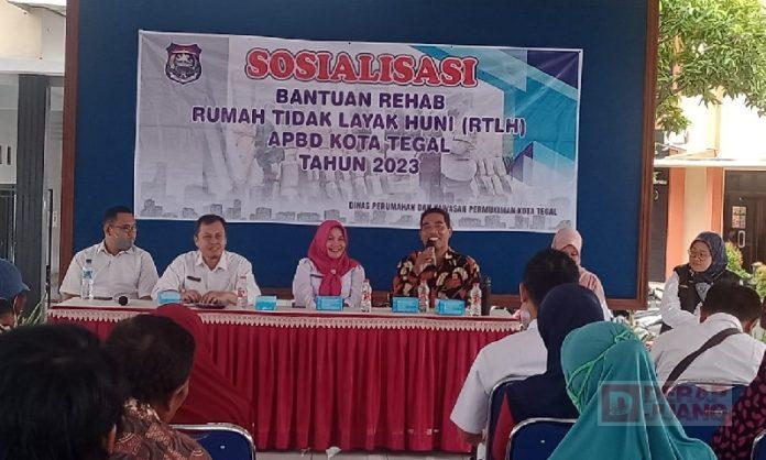 Sutari Hadiri Sosialisasi Bantuan RTLH di Kecamatan Margadana