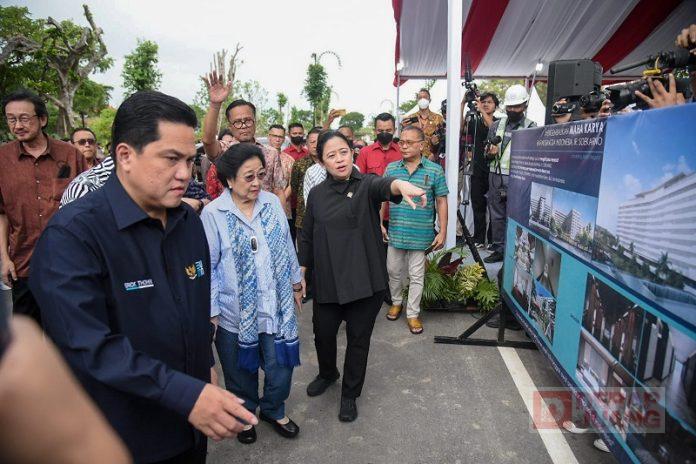 Tinjau Pembangunan RS Internasional Bali, Puan Harap Masyarakat RI Tak Lagi Berobat ke Luar Negeri