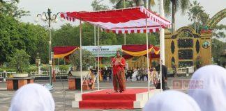 Wabup Etik Pimpin Upacara Hari Amal Bhakti Kemenag ke 77