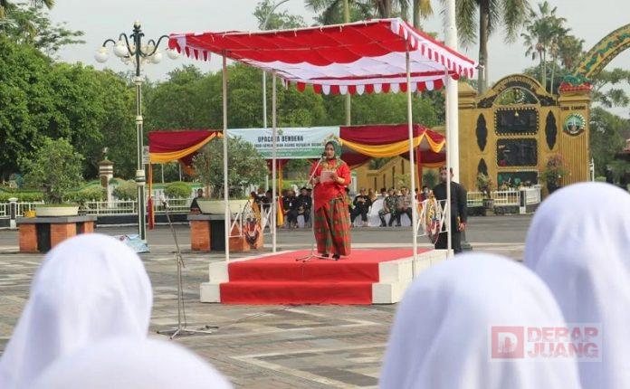 Wabup Etik Pimpin Upacara Hari Amal Bhakti Kemenag ke 77