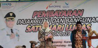 Wabup Rista Buka Gebyar Pembayaran PBB Satu Hari Lunas di Desa Jatimalang