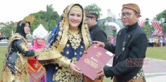 Sri Mulyani Pimpin Upacara Hari Amal Bhakti Ke-77 di Klaten