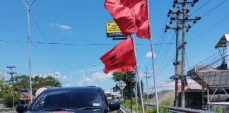DPC Boyolali Pasang Bendera Partai Sambut HUT Ke-50