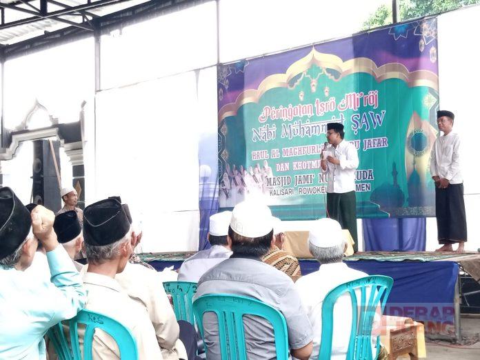 Amin Lukmantoro Hadiri Isra Mi'raj Nabi Muhammad di Desa Kalisari