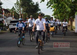 Bupati Husein Ikuti Gowes Kampanye Jelajah Bersih Negeri