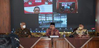 Bupati Husein Pantau Persiapan Pembangunan Sementara SMA N Cilongok dan Buka Latsar CPNS Banyumas