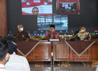 Bupati Husein Pantau Persiapan Pembangunan Sementara SMA N Cilongok dan Buka Latsar CPNS Banyumas