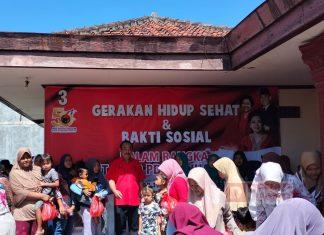 Gerakan Hidup Sehat, Eko Sulistiyo Bagikan MPASI di Sidamulya