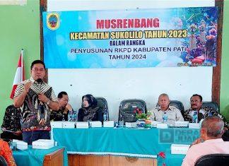 Hadiri Musrenbang di Sukolilo, Ali Badrudin: Skala Prioritas Adalah Perbaikan Jalan