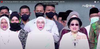 Ibunda Megawati Hadiri Puncak NU Satu Abad di Sidoarjo