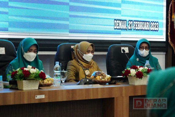Mbak Eisti Lakukan Rakor Bersama Pembina TP PKK Demak