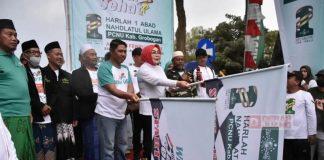 Peringati Satu Abad NU, Sri Sumarni Buka Kegiatan Jalan Sehat