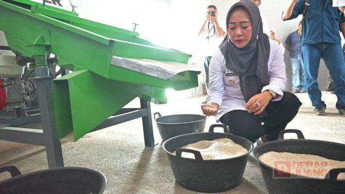 Resmikan Lumbung di Pekiringan dan Grantung, Bupati Tiwi Ketahanan Pangan Terjaga