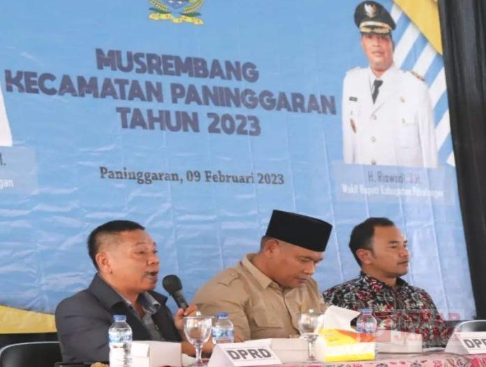 Riyadi-Hadiri-Musrenbang-Kecamatan-Paninggaran-Insfratruktur-Menjadi-Usulan-Prioritas