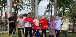 Sri Sumarni Prakarsai Resik-Resik Kutha Sambut Hari Jadi ke-297 Grobogan