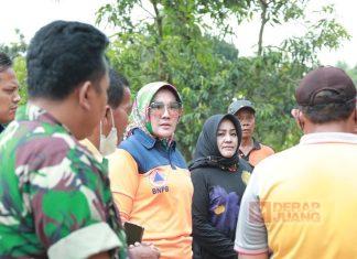 Sri Mulyani Tinjau Lokasi Banjir Akibat Aktivitas Tambang