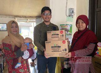 Ganang Salurkan Bantuan Makanan Pendamping di Tiga Titik