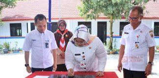 Mbak Yuni Resmikan Pembangunan Gedung SD N Kebonromo 3