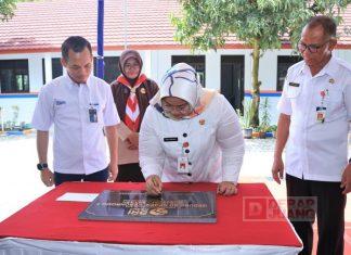 Mbak Yuni Resmikan Pembangunan Gedung SD N Kebonromo 3