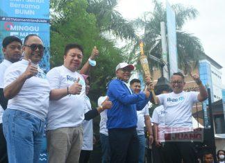 Bung Dance Lepas Peserta Jalan Sehat HUT BUMN ke-25