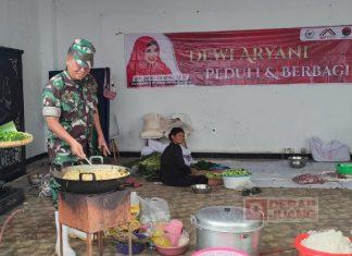 Dalam Sehari, Dewi Aryani Bagikan 6.000 Makanan di Lokasi Banjir Kota Tegal