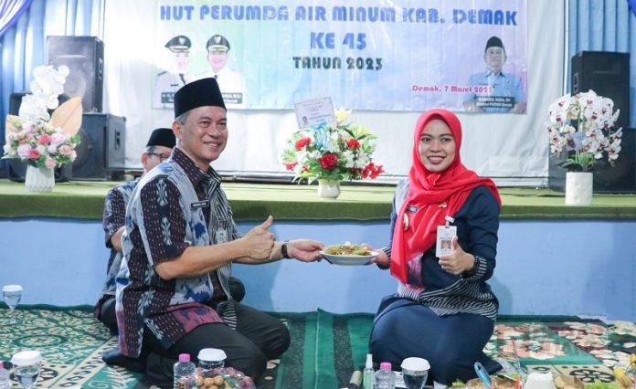 Mbak Eisti Hadiri Selamatan HUT ke-45 Perumda Air Minum Demak