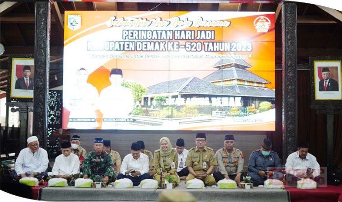 Meminta Pangestu Menyambut Hari Jadi, Bupati Demak Adakan Doa Bersama