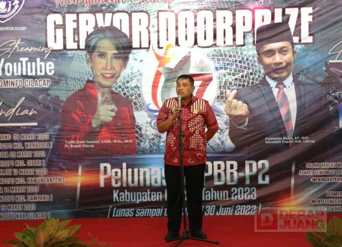Puncak Gebyar Doorprize PPB-P2, Taufik Nurhidayat Ingin Warga Cilacap Tingkatkan Sadar Pajak