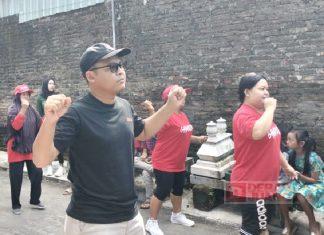 Jekri Supriyanto Gelar Senam Bersama Ibu-Ibu Karanganom