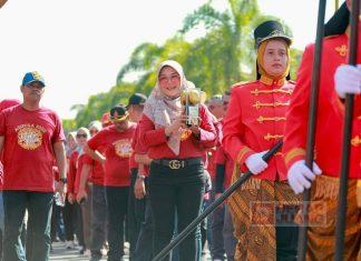 Sri Mulyani Pimpin Gelaran Kirab Piala Adipura di Klaten