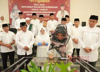 Sri Mulyani Resmikan Pembangunan Masjid Nurul Istiqlal