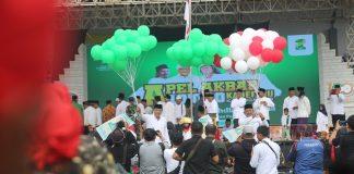 Bagus Selo dan Rober Khidmat Ikuti Apel Akbar Kader NU