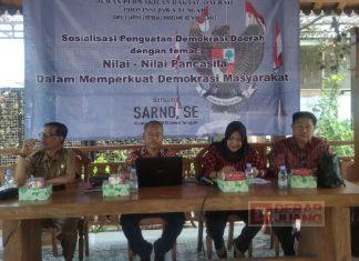 Sarno Sosialisasikan Arti Penting Nilai-Nilai Pancasila