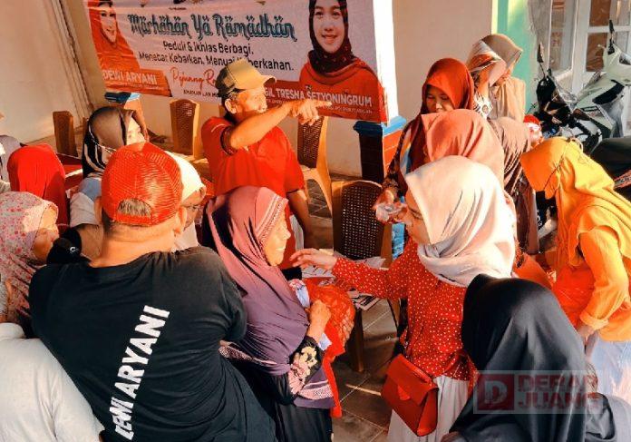 200 Paket Sembako dan 500 Takjil Dibagikan Ragil Tresna