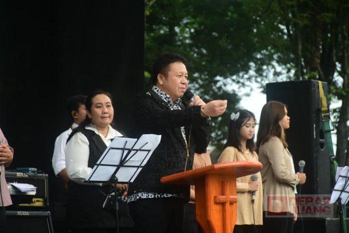 Bung Dance Ikuti Ibadah Paskah Bersama Ribuan Umat Kristiani Kota Salatiga(2)