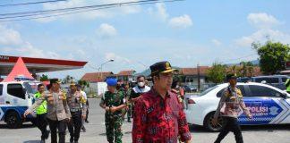 Bupati dan Wakil Bupati Banyumas Pantau Kesiapan Pos Pengamanan Lebaran 2023