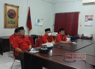 Ikuti Rapat Daring DPP Partai, PDI Perjuangan Banyumas Optimis Menangkan Ganjar