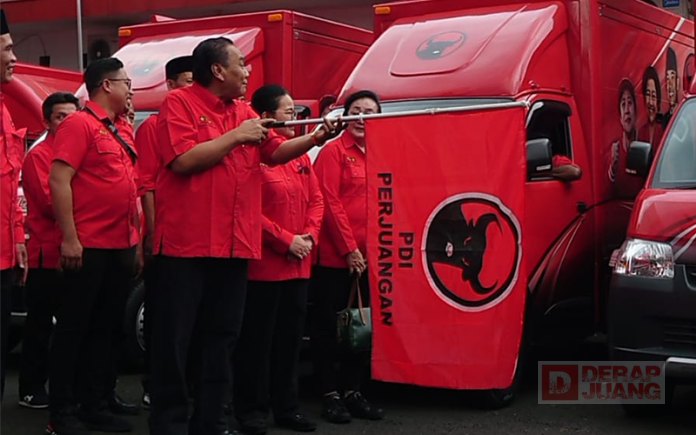 Menuju Menang Spektakuler Hattrick 2024, DPD Partai Luncurkan 13 Mobil SICITA