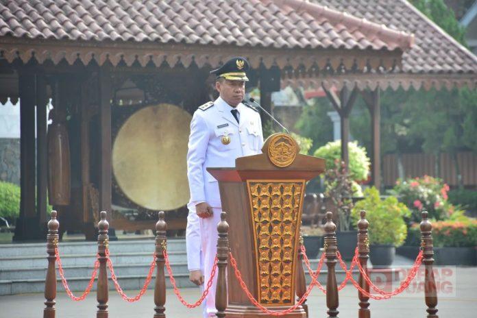 Pimpin Upacara Hari Otda ke-27,Sadewo Otonomi Daerah Maju Indonesia Unggul