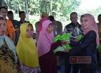 Ristawati Serahkan Bantuan CPP untuk Keluarga Rawan Stunting