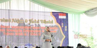 Ristawati Hadiri Acara Halal Bihalal Bersama Warga Wonoharjo