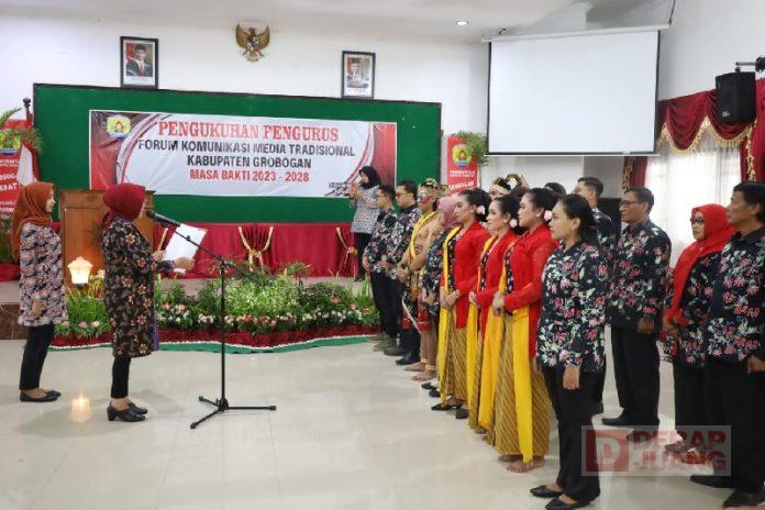 Bupati Grobogan Kukuhkan Pengurus FK METRA Masa Bakti 2023 - 2028