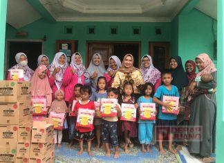 Didi Rudian Bagikan Makanan Tambahan Kepada Ibu Hamil dan Balita