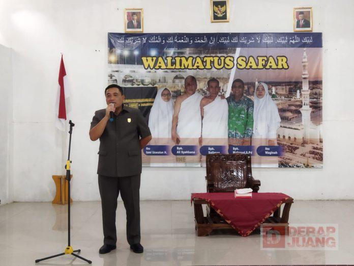 Hadiri Walimatus Safar Lil Hajj di Bantarsari, Taufik Beribadah dengan Ikhlas