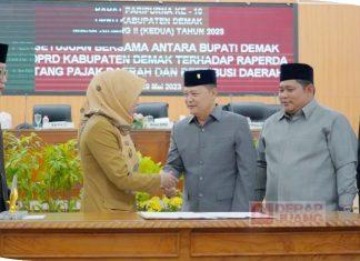 Ketua DPRD Demak Sepakati Raperda Pajak dan Retribusi Daerah