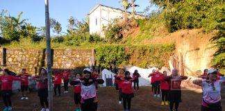 Mbak Dian Ikuti Senam Sehat Bersama Masyarakat