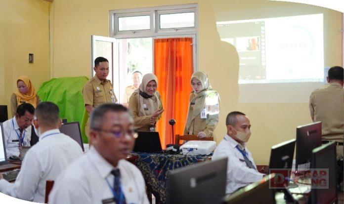 Mbak Eisti Monitoring Pelaksanaan Ujian JPT Pratama di Lingkungan Pemkab Demak