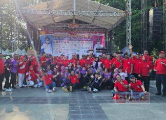 Melebur Bareng Buruh, Sri Sumarni Galakkan Senam Bersama